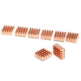 8pcs/Set Cooling Fan Copper Heatsink Cooler For VGA GPU DDR DDR2 DDR3 RAM Memory  IC Chipset Cooling 13 * 12 * 4 mm