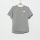 SexeMara 2016 New Summer Pocket Harajuku Cat Lovers Women Top Short-sleeve T shirt  Sweet Style Black/White/Grey Plus Size 2