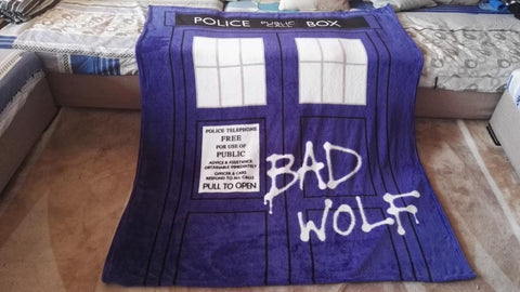 Doctor Who blanket baby sheet